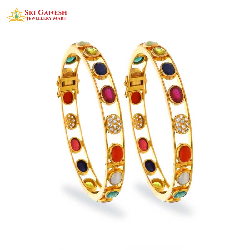 Navaratna Diamond Bangle