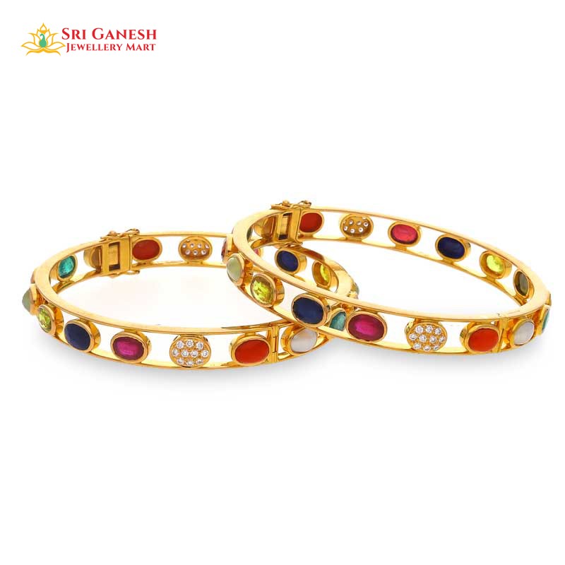 Navaratna Diamond Bangle