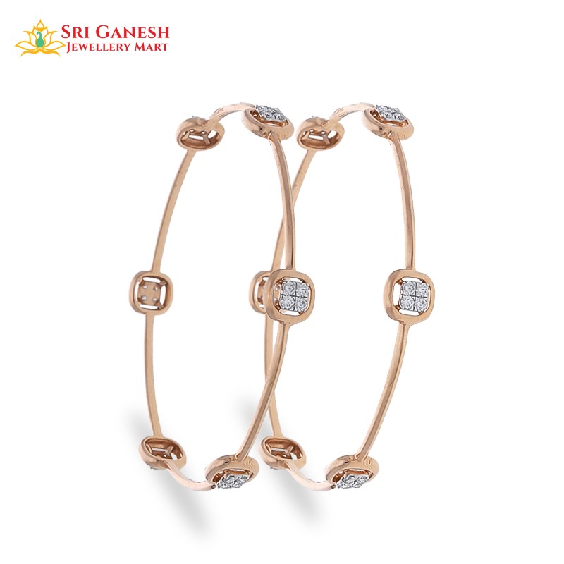 Quadrat Diamond Bangle