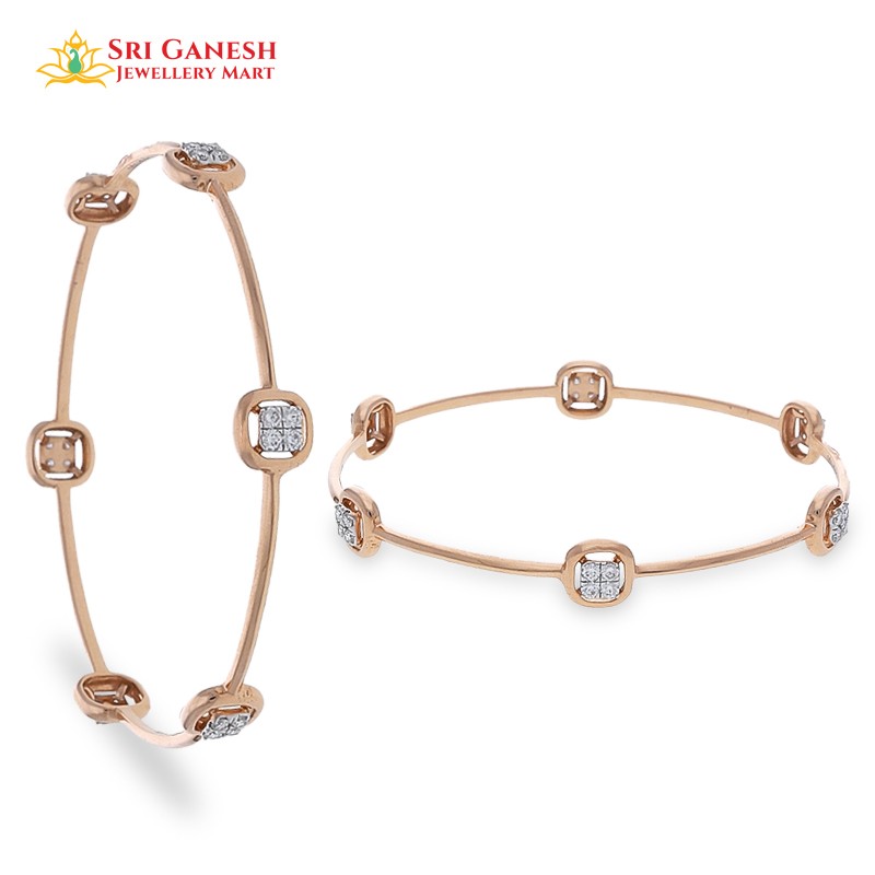 Quadrat Diamond Bangle