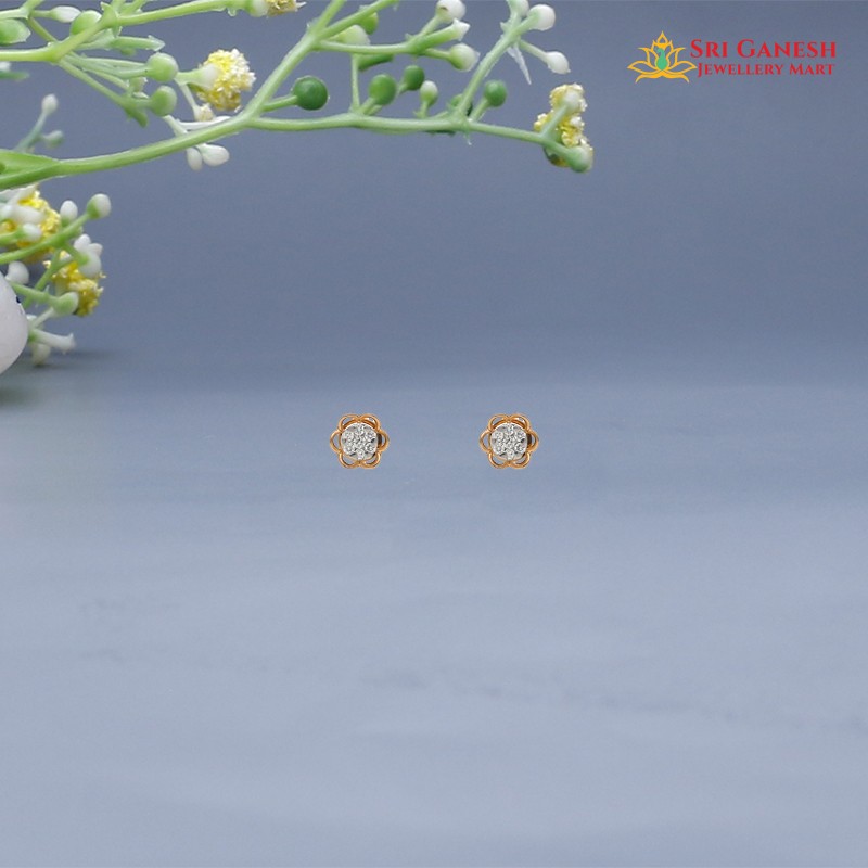 Florale Diamond Stud