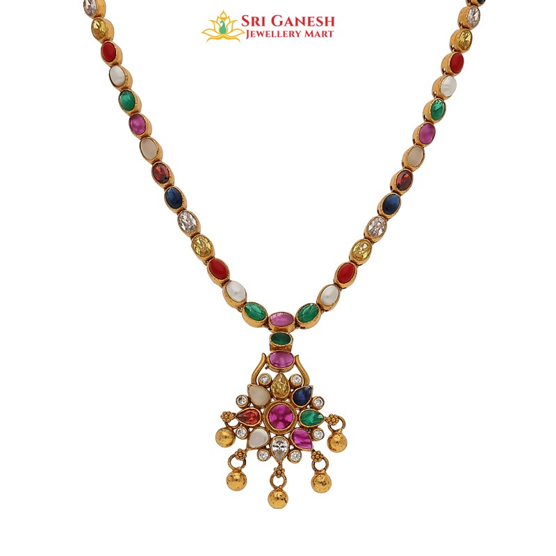 Talika Navaratna Short Necklace