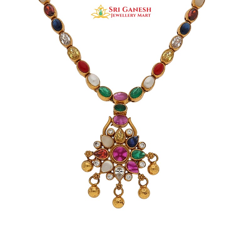 Talika Navaratna Short Necklace