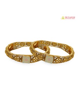 Fleur Filigree Gold Bangle