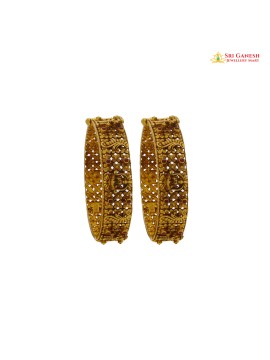 Vivaaha Gold Antique Bangle