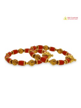 Coral Kada Bangle