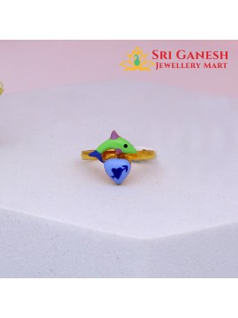 Voguish Enamel Baby Ring