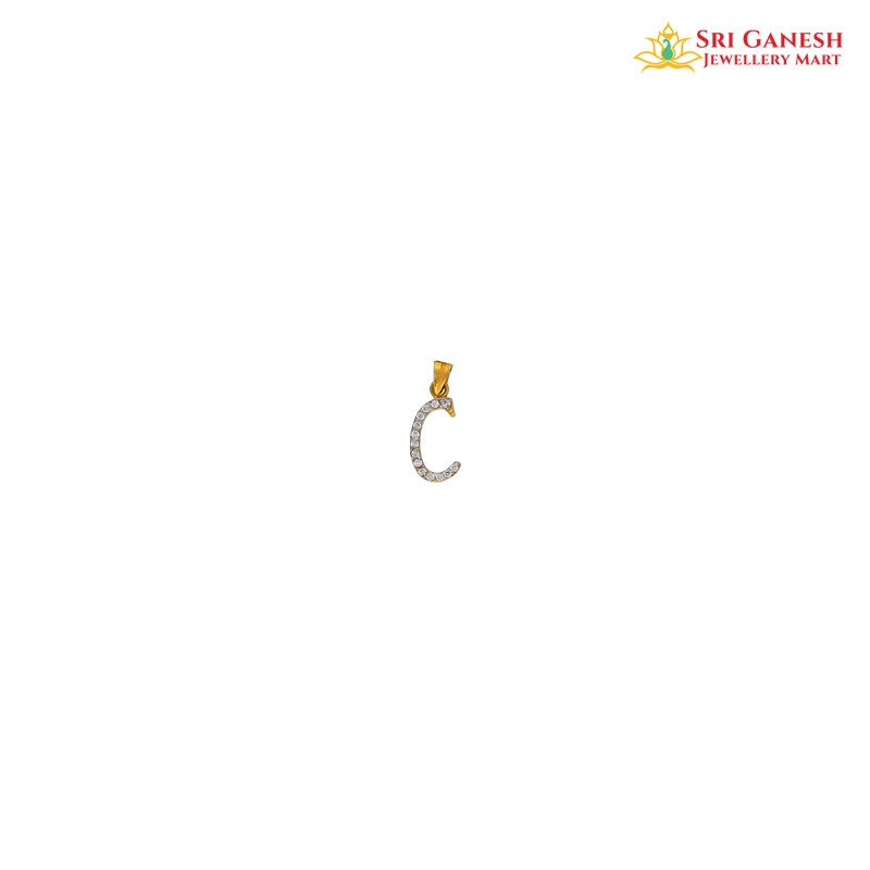 C for Charm Pendant