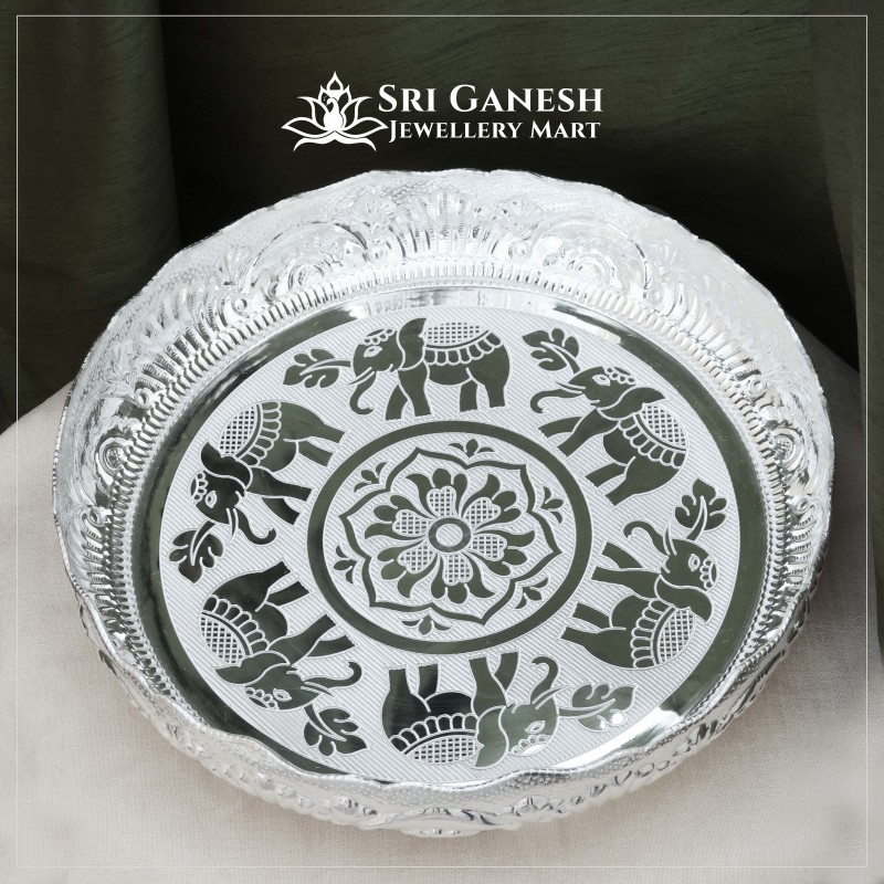 Prathiksha Silver Tray