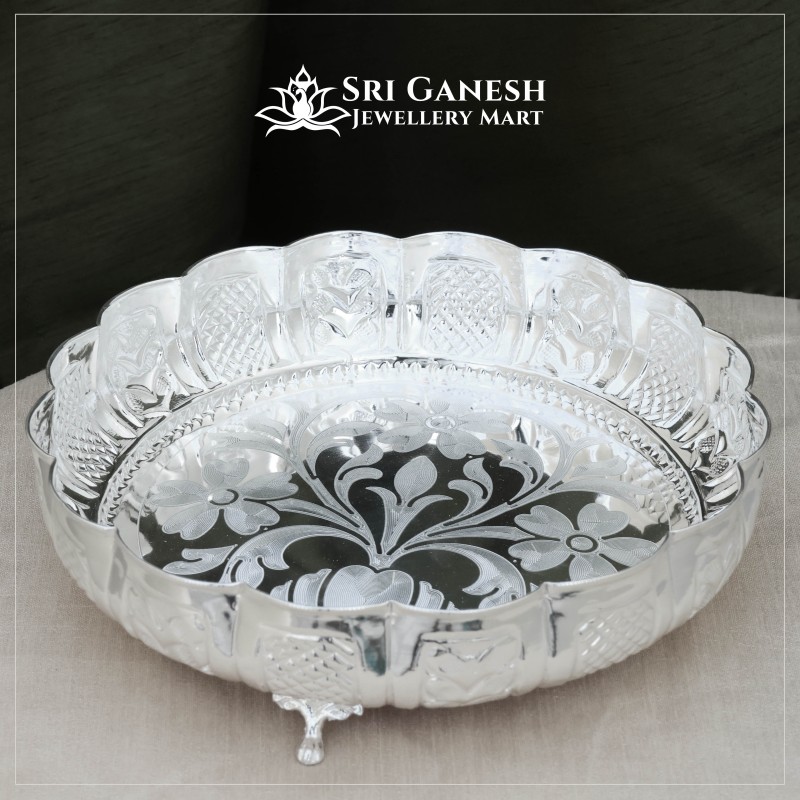 Dheeska Silver Tray