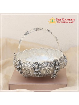 Astalakshmi Antique Silver Basket