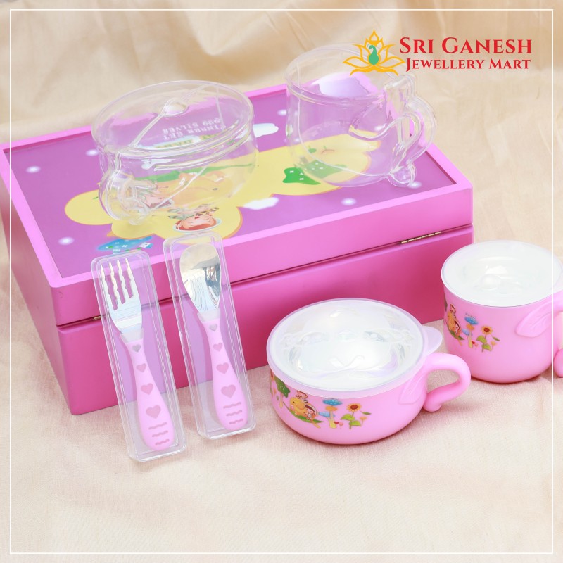 Silver Baby Dinner Set