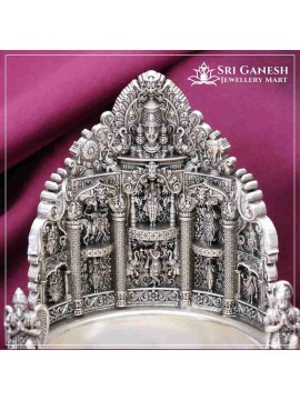 Lord Vishnu Silver Lamp