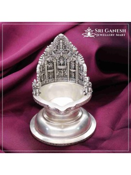 Lord Vishnu Silver Lamp