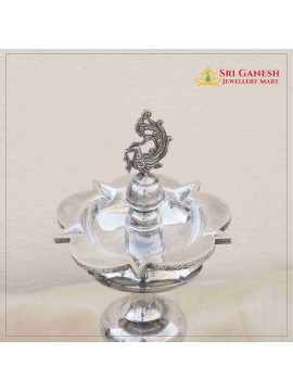 Pakshi Silver Lamp