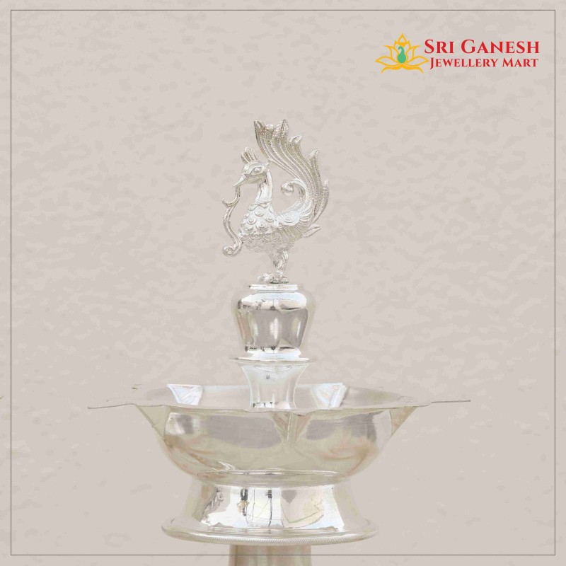 Annapakshi Silver Lamp