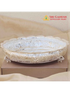 Chinmay Silver Tray