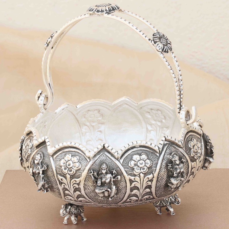 Antique Silver Basket