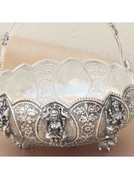 Astalakshmi Antique Silver Basket