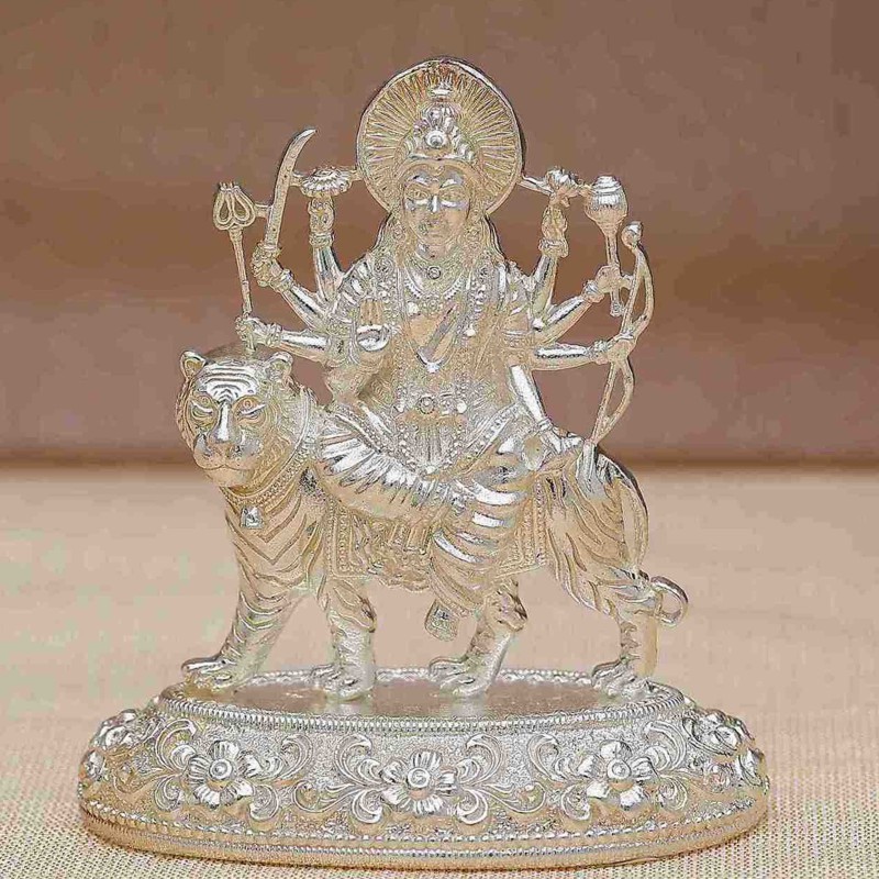 Durga Silver Idol