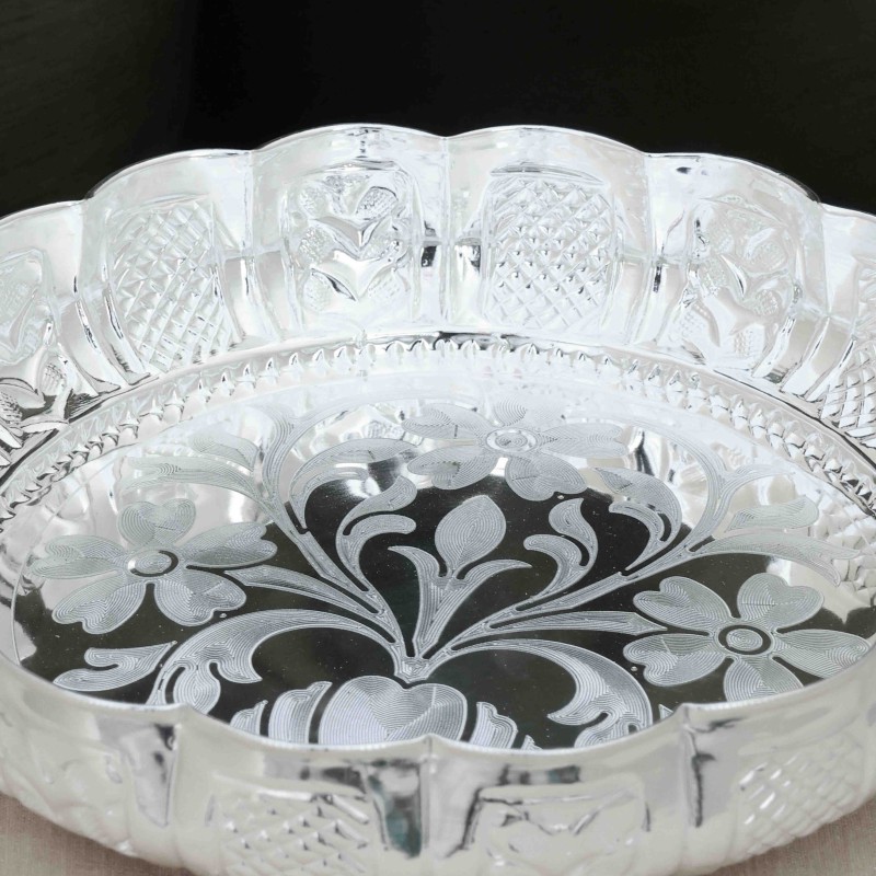 Dheeska Silver Tray