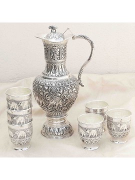 Antique Silver Jug Set