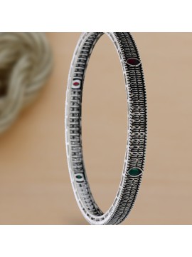 SILVER FINISH BANGLE 12