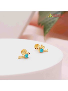 Blue Bird Baby Earrings