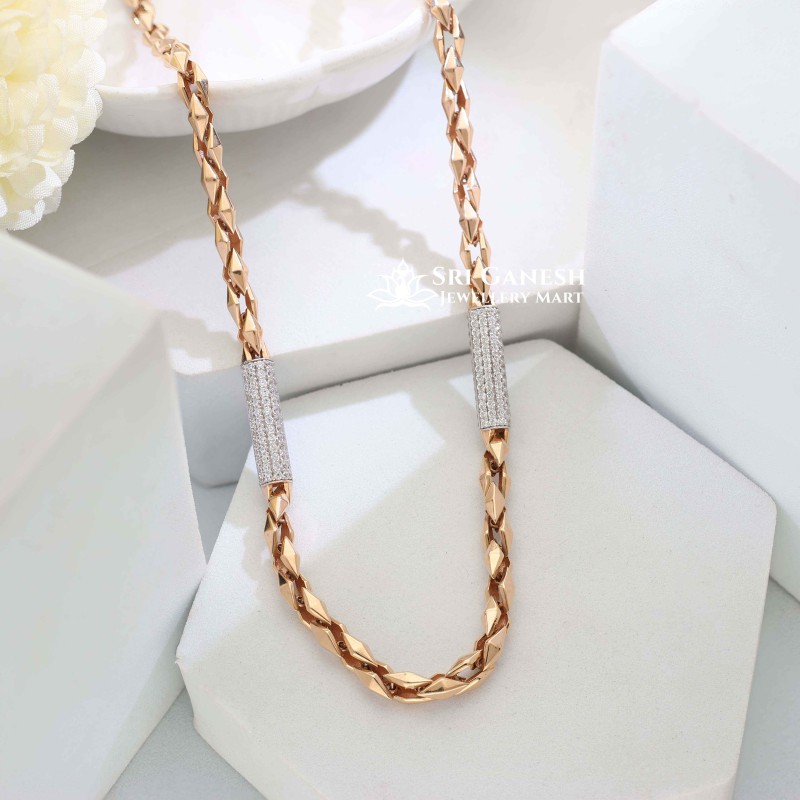 Jade Rose Gold Chain